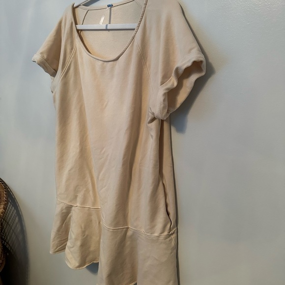 Cream Free People Beach Coverup Sweater Dress L - Picture 4 of 4